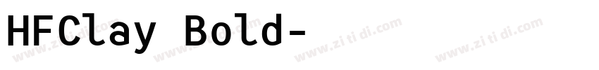 HFClay Bold字体转换